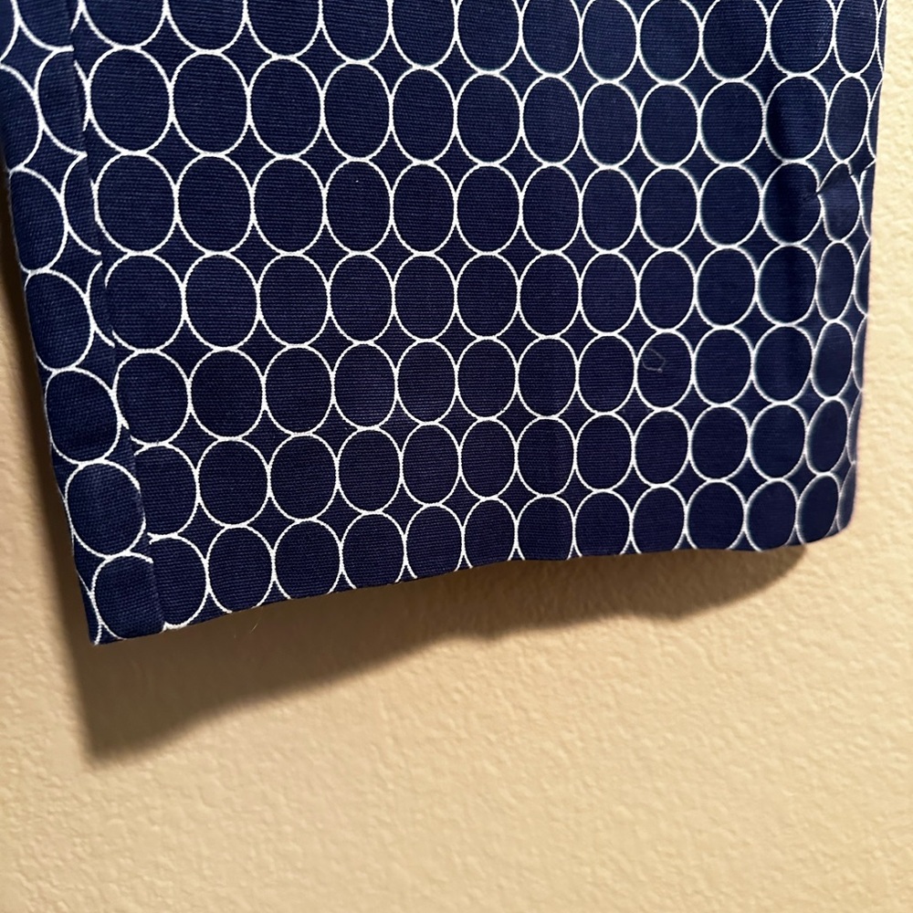 Chic Talbot’s Navy Oval Patterned Capris Pants-Si… - image 3